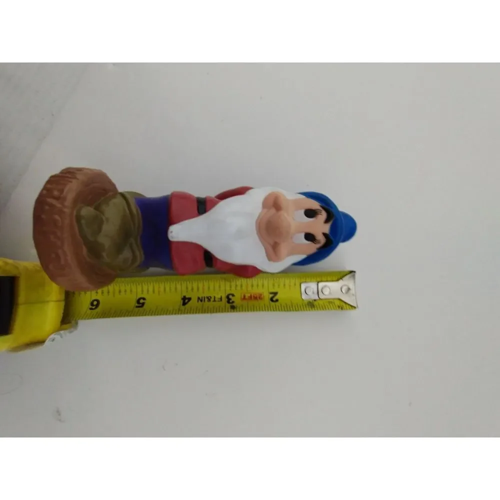 Disney's Snow White & The Seven Dwarfs Figure Vintage Rubber Toy‎ BASHFUL 5.5